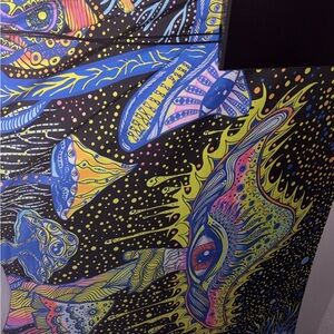 Large Psychedelic Mushroom Tapestry 130x230cm | Trippy Wall Art Dorm Decor